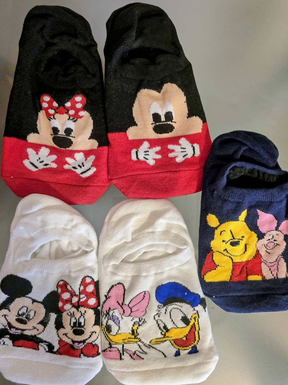 Disney Kids Socks New 5 Pairs One Size Age 3 Up
